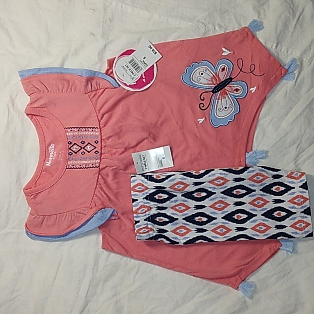 Nanette Kids Girl's Two Piece Short Set.